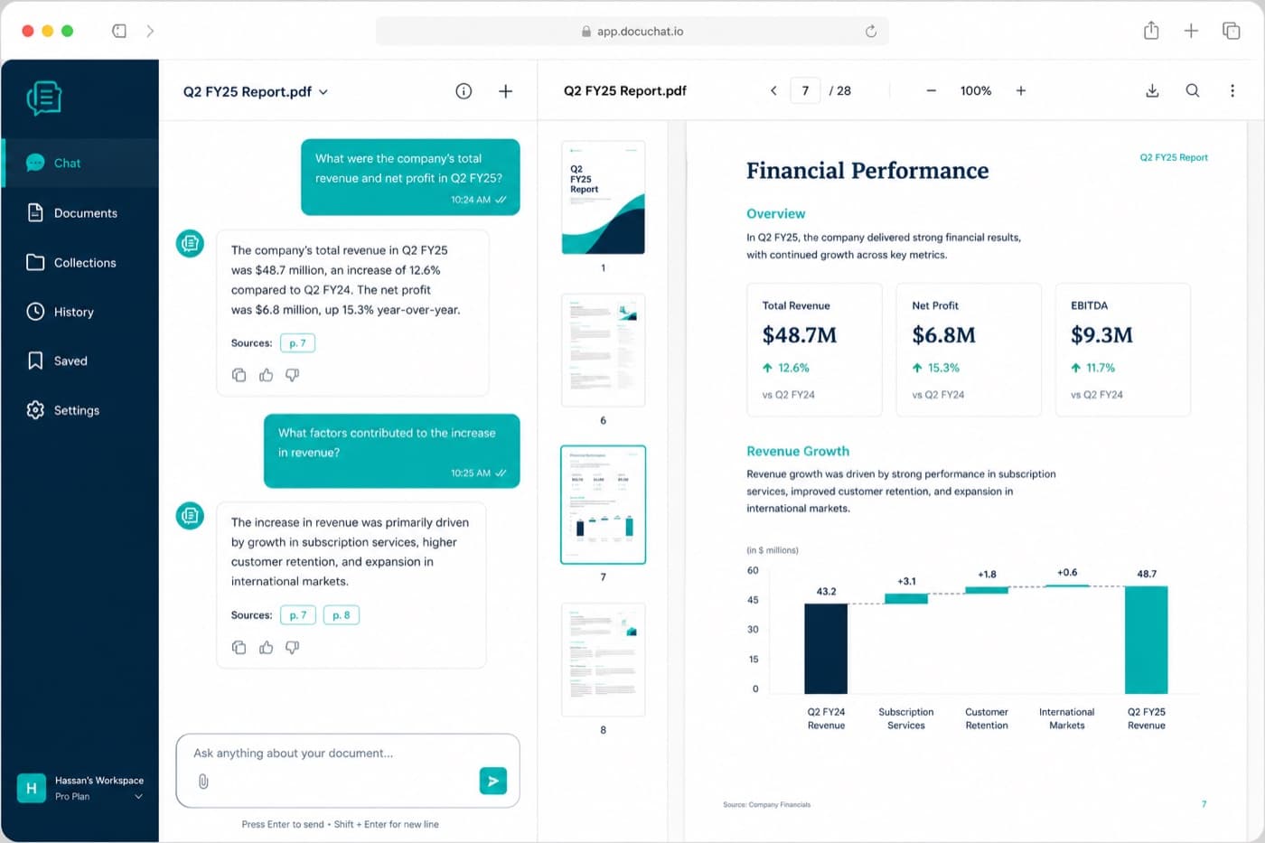 DataChat product screenshot
